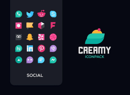 Creamy Icon pack (PRO) 4.1 Apk for Android 3