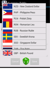 Currency Table (with costs) 7.3.9 Apk for Android 4
