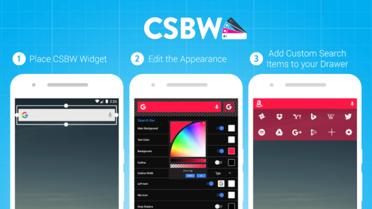 Custom Search Bar Widget CSBW (PRO) 2.1.5 Apk for Android 1