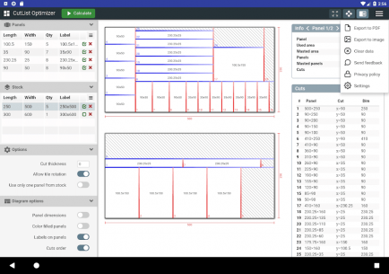 CutList Optimizer 1.89 Apk for Android 4