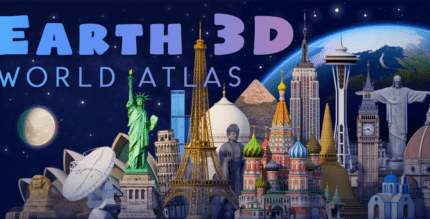 earth 3d world atlas cover