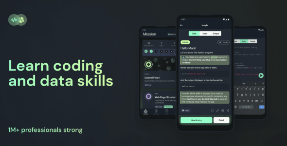 Enki: Learn data science, coding, tech skills 2.6.4 Apk for Android 1 enki android cover