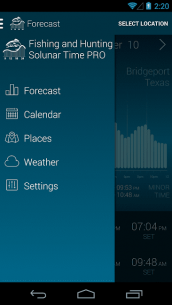 Fishing & Hunting Solunar Time (PRO) 3.8.3 Apk for Android 2