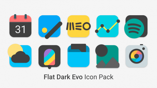 Flat Dark Evo – Icon Pack 4.5 Apk for Android 3