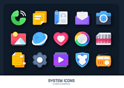 Flora : Material Icon Pack 3.8 Apk for Android 5