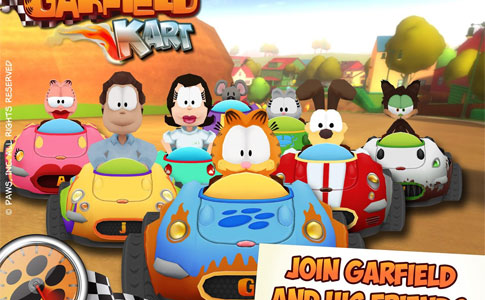 garfield kart cover