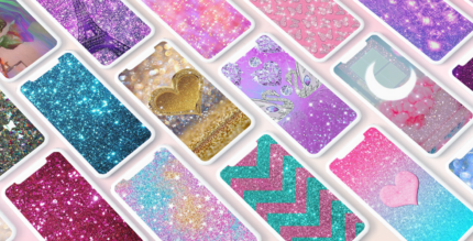 glitter wallpaper cover