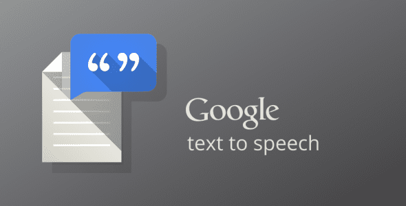 google text to speech cover