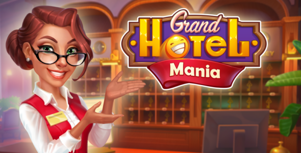 Grand Hotel Mania: Hotel games 4.14.0.6 Apk + Mod for Android 1 grand hotel mania cover
