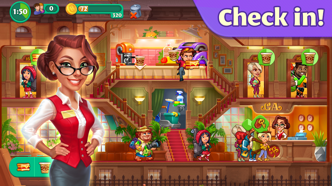 Grand Hotel Mania: Hotel games 4.10.0.19 Apk + Mod for Android 2