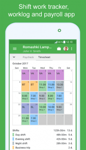 Green Timesheet – shift work log and payroll app (PRO) 1.27 Apk for Android 1