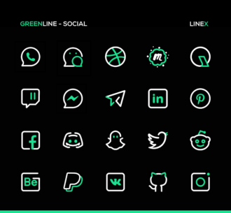 GreenLine Icon Pack : LineX 5.7 Apk for Android 5