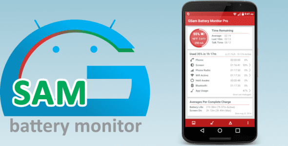 GSam Battery Monitor Pro 3.46 Apk + Mod for Android 1 gsam battery monitor pro cover