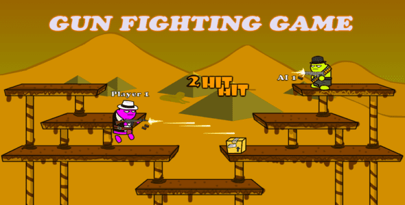 Gun Fight:One Stickman Combat 1.3.0 Apk + Mod for Android 1 gun fight android cover