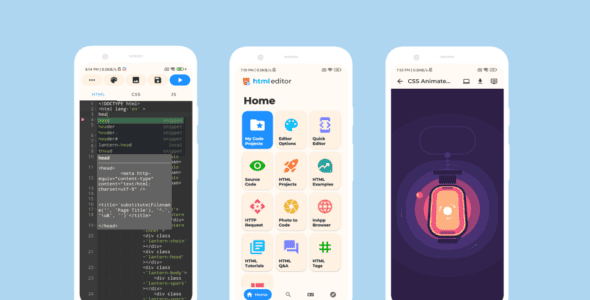 HTML Editor Pro - AloHTML 3.1.3 Apk for Android 1 html editor pro cover
