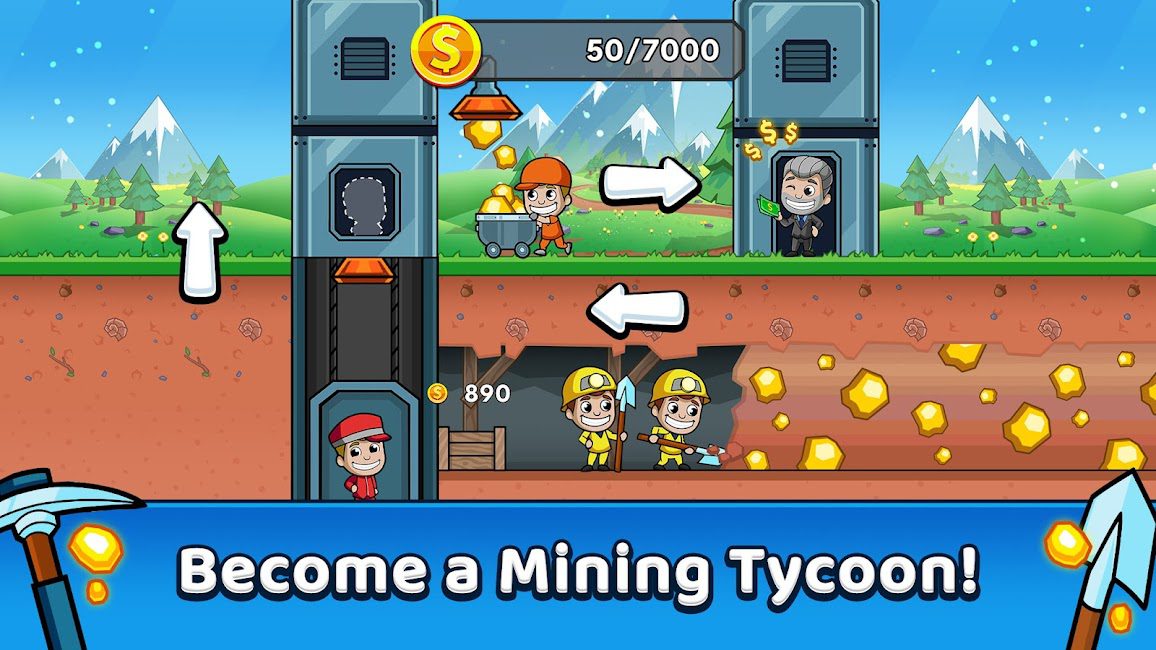 Idle Miner Tycoon: Gold & Cash 4.91.0 Apk + Mod for Android 1