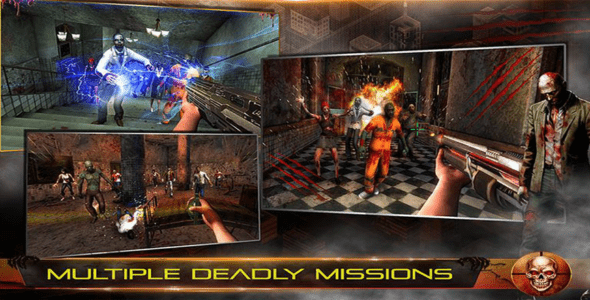 Infected House: Zombie Shooter 1.3 Apk + Mod for Android 1 infected house zombie shooter cover