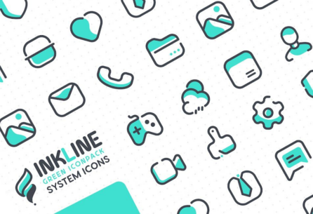 InkLine Green Iconpack 1.6 Apk for Android 2