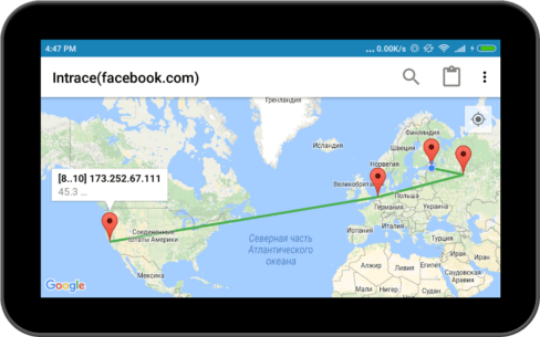 Intrace: Visual traceroute 2.10 Apk for Android 4