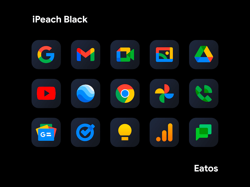 iPeach Black – Icon Pack 1.8.1 Apk for Android 2