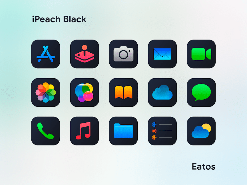 iPeach Black – Icon Pack 1.8.1 Apk for Android 5