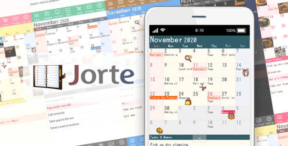 Jorte Calendar & Organizer 1.9.42 Apk for Android 1 jorte calendar organizer cover