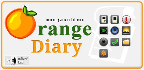 journal orange diary pro cover