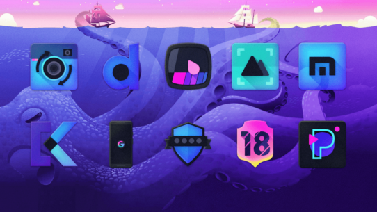 Kraken – Dark Icon Pack 16.0.1 Apk for Android 3