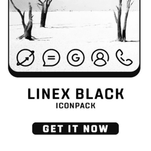 LineX Black Icon Pack 6.1 Apk for Android 5