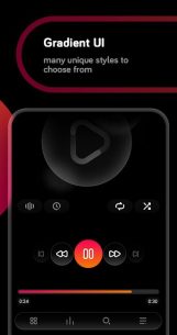 Liv Dark – Poweramp v3 Skin 1.7.7 Apk for Android 2