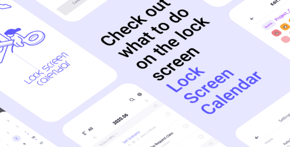 LockScreen Schedule - Calendar (PRO) 2.1.2 Apk for Android 1 lockscreen schedule cover