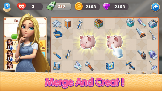 Merge Design-Mansion Makeover 0.1.4.281 Apk + Mod for Android 3