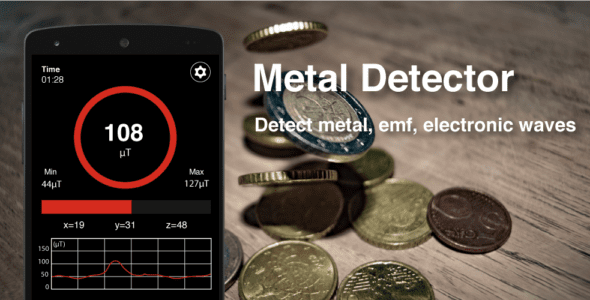 Metals Detector: EMF detector (PREMIUM) 6.8.6 Apk for Android 1 metal detector cover
