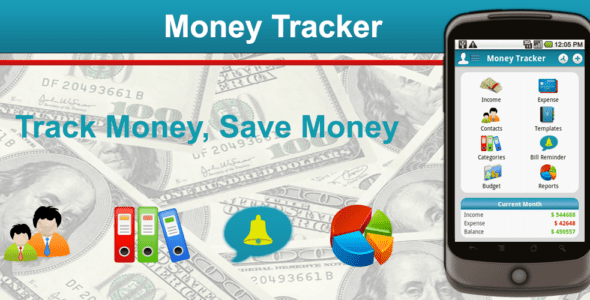 money tracker expense budget cover