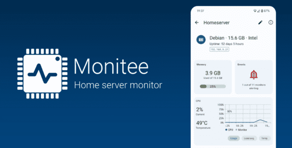 Monitee - Home server monitor 0.7.1 Apk for Android 1 monitee android cover