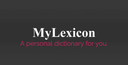 mylexicon a personal dictionary cover