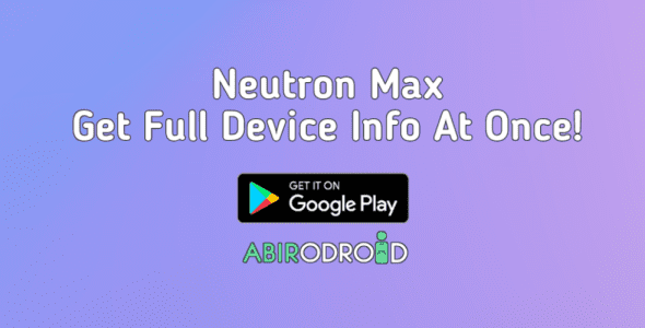 neutron max device info cover