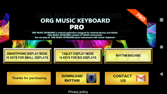 ORG music keyboard PRO 49.0 Apk for Android 3