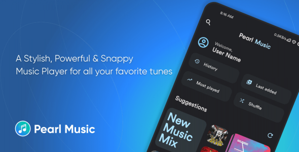 Pearl Music Player (PREMIUM) 1.7.8 Apk for Android 1 pearl music player cover