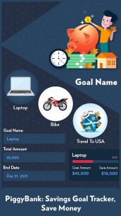 PiggyBank: Savings Goal Tracker, Save Money 1.1 Apk for Android 1