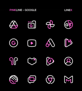 PinkLine Icon Pack :LineX Pink 6.1 Apk for Android 5