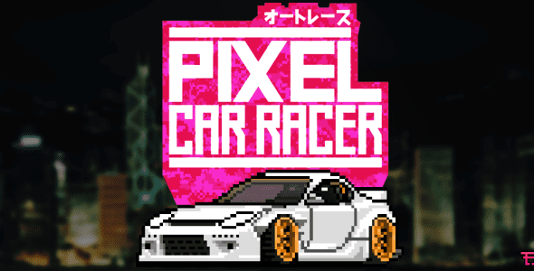 pixel car racer cover