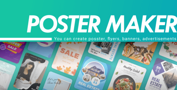 Poster Maker & Poster Designer (UNLOCKED) 2.4.5 Apk for Android 1 poster maker poster designer full cover