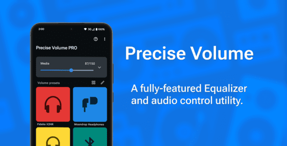 Precise Volume 2.0 + Equalizer (PRO) 2.0.0 Apk for Android 1 precise volume cover