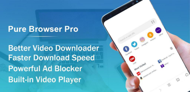 Pure Browser Pro-Ad Blocker (PRO) 2.8.6 Apk for Android 1