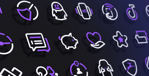 purpleline icon pack cover