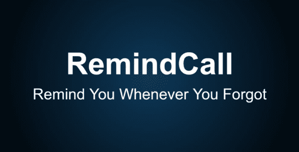 remindcall android app cover