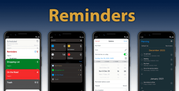 Reminders (PRO) 3.0.1 Apk for Android 1 reminders pro android cover