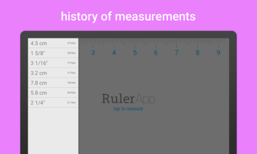 Ruler App: Measure centimeters (PRO) 2.2.1 Apk for Android 4