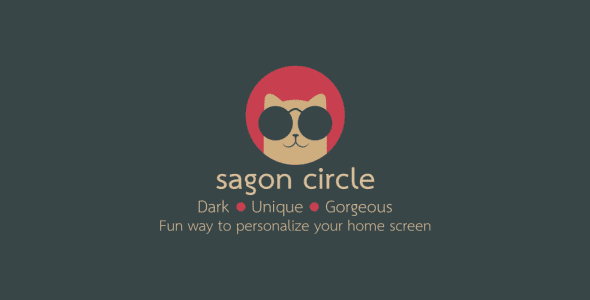 sagon circle icon pack dark ui cover